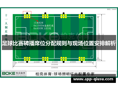 足球比赛转播席位分配规则与现场位置安排解析